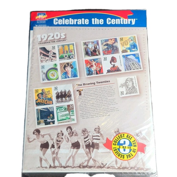 USPS Celebrate The Century Stamps 1920s - 1950's Lot Of 4 Sealed Packages - Picture 2 of 10